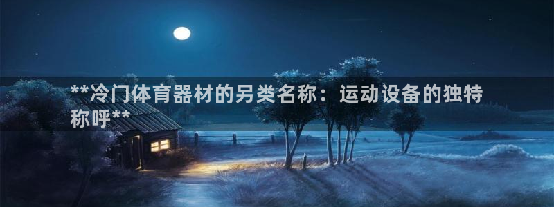 富联官方网站首页登录：**冷门体育器材的另类名称：运
