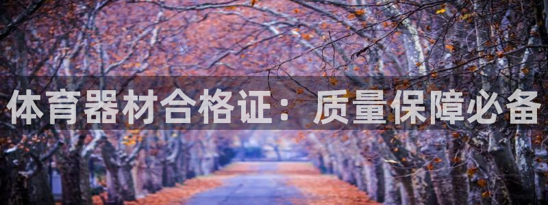 富联平台线路检测中心：体育器材合格证：质量保障必备