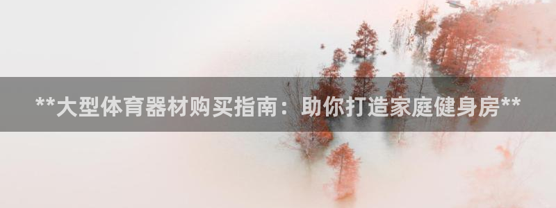 富联娱乐登录注册：**大型体育器材购买指南：助你打造