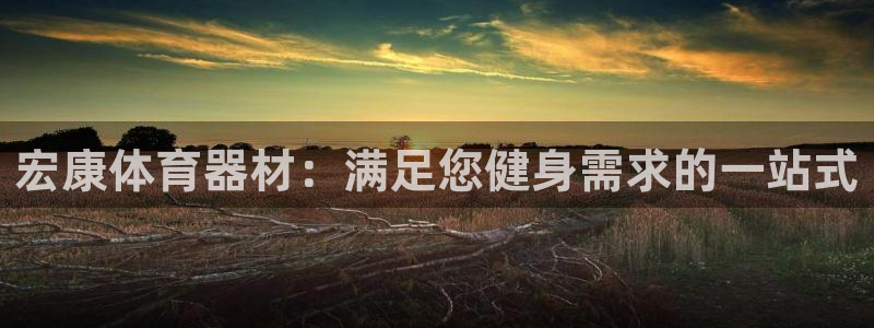 富联官方网站入口查询：宏康体育器材：满足您健身需求的