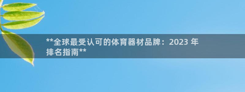 富联娱乐测速怎么样：**全球最受认可的体育器材品牌：